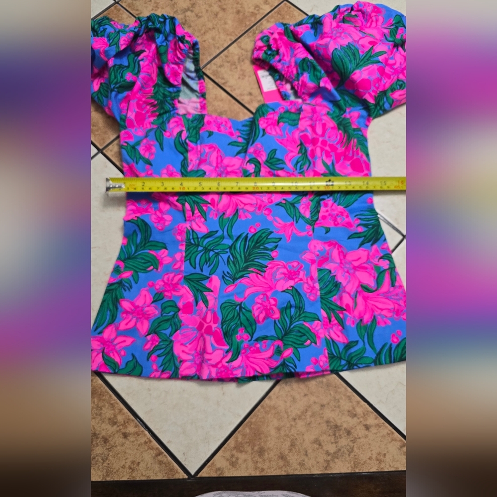 Floral Blue and Pink Dress